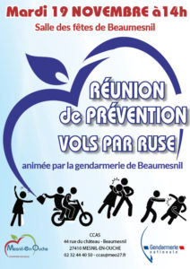 Réunion de prévention des vols par ruse