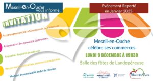 Célébration des commerces reportée en Janvier 2025