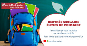 Rentrée Scolaire, élèves de Primaire