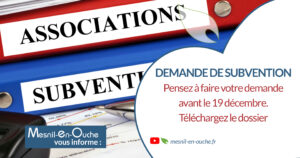 Demande de subvention 