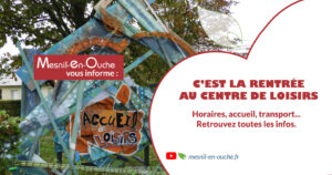 Rentrée scolaire au Centre de Loisirs 